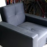 fotel czarny z ekoskóry wg.wzoru klienta wyk. własne