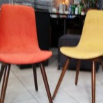 designerskie, kolorowe krzesełka wyk. własne