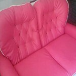 pikowana sofka do salonu kosmetycznego ROSE